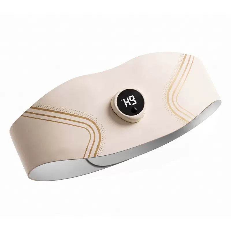 Cross-border waist massager, multi-functional portable EMS microcurrent abdominal massage, hot compress exercise, all-burning shaping device