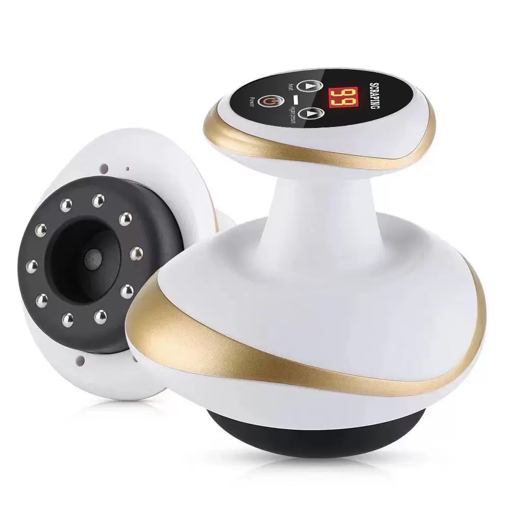Transfronterizo eléctrico gua sha instrumento caliente cuerpo entero destapado gua sha cepillo masaje de calefacción de espalda meridiano cepillo masajeador details Picture