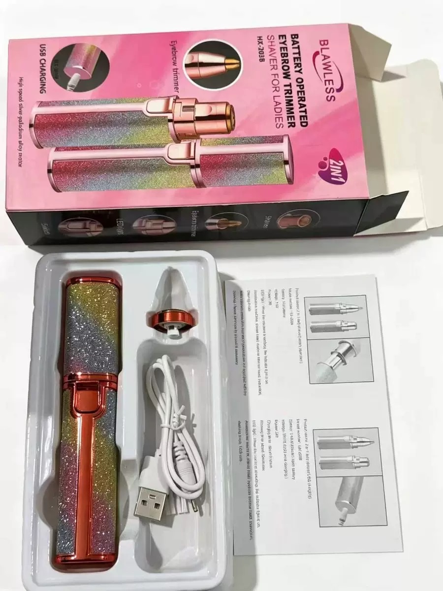 Afeitador de lápiz labial cortador de cejas eléctrico depilador para mujeres usb recargable mini shave removedor de pelo removedor de pelo details Picture