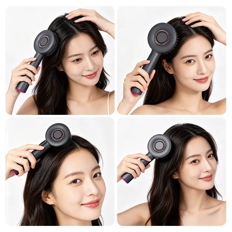 Multi-functional electric massage comb, red light essential oil liquid delivery instrument, automatic kneading scalp and hair care comb massager Specification image