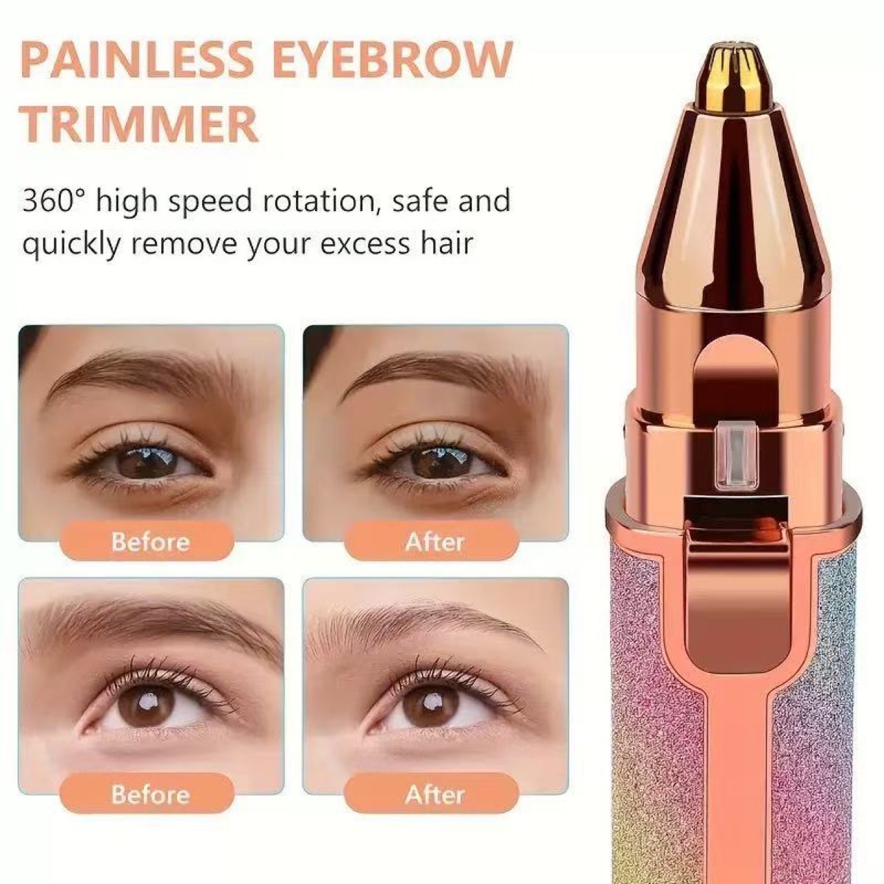 Afeitador de lápiz labial cortador de cejas eléctrico depilador para mujeres usb recargable mini shave removedor de pelo removedor de pelo detail image 2
