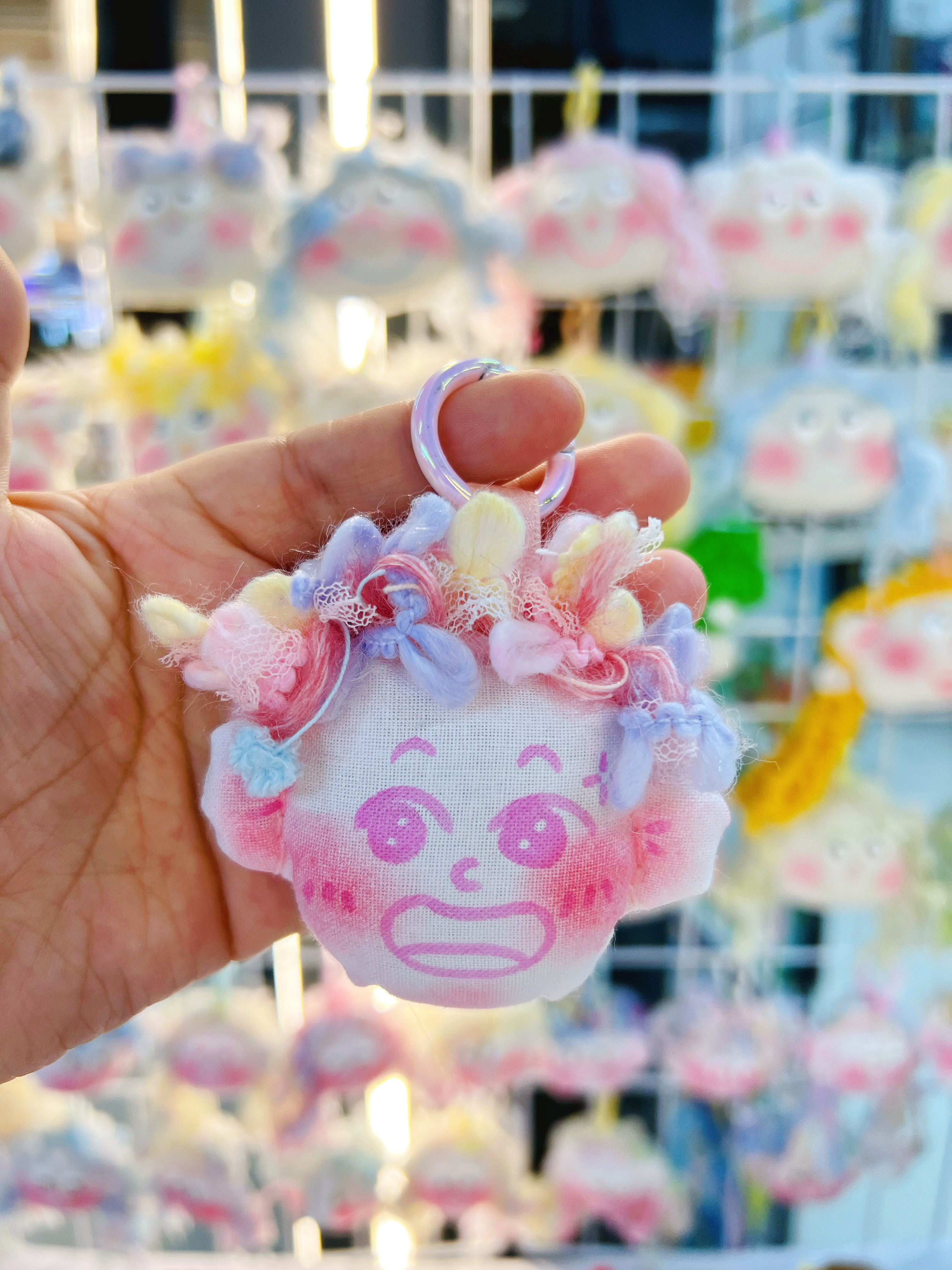 Original ugly and cute hand-drawn expression bag pendant by Bu Xiaoyu, a trendy toy