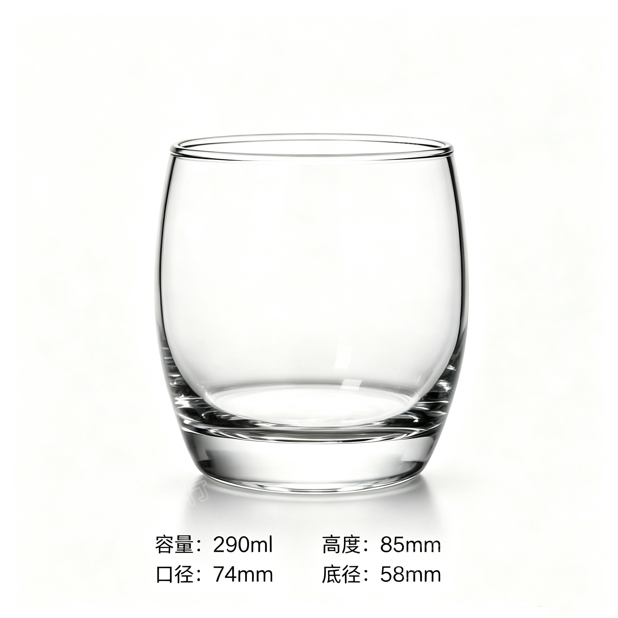 Transparent glass water cup, lemon drink juice cup detail image 5