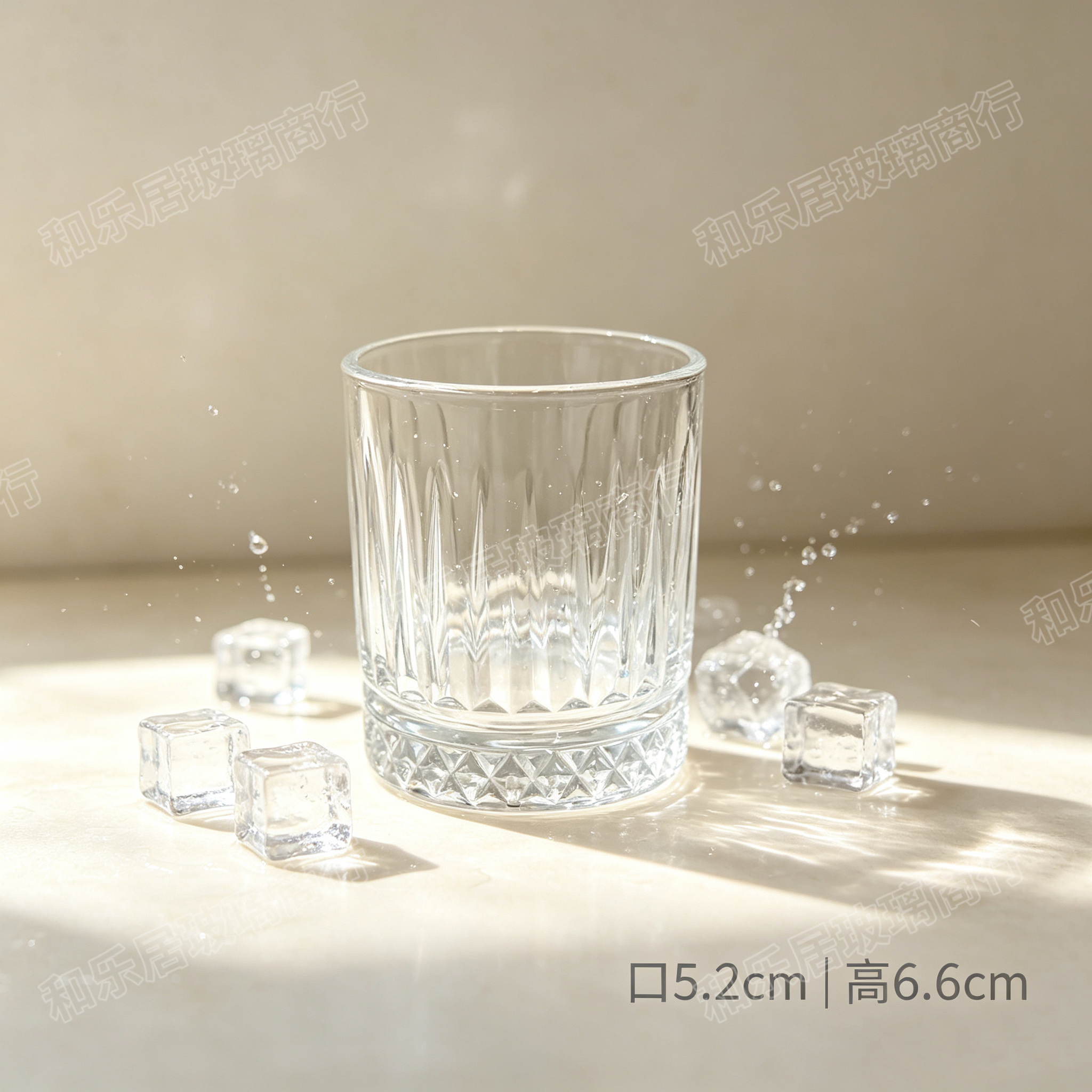 A small transparent glass water cup detail image 9