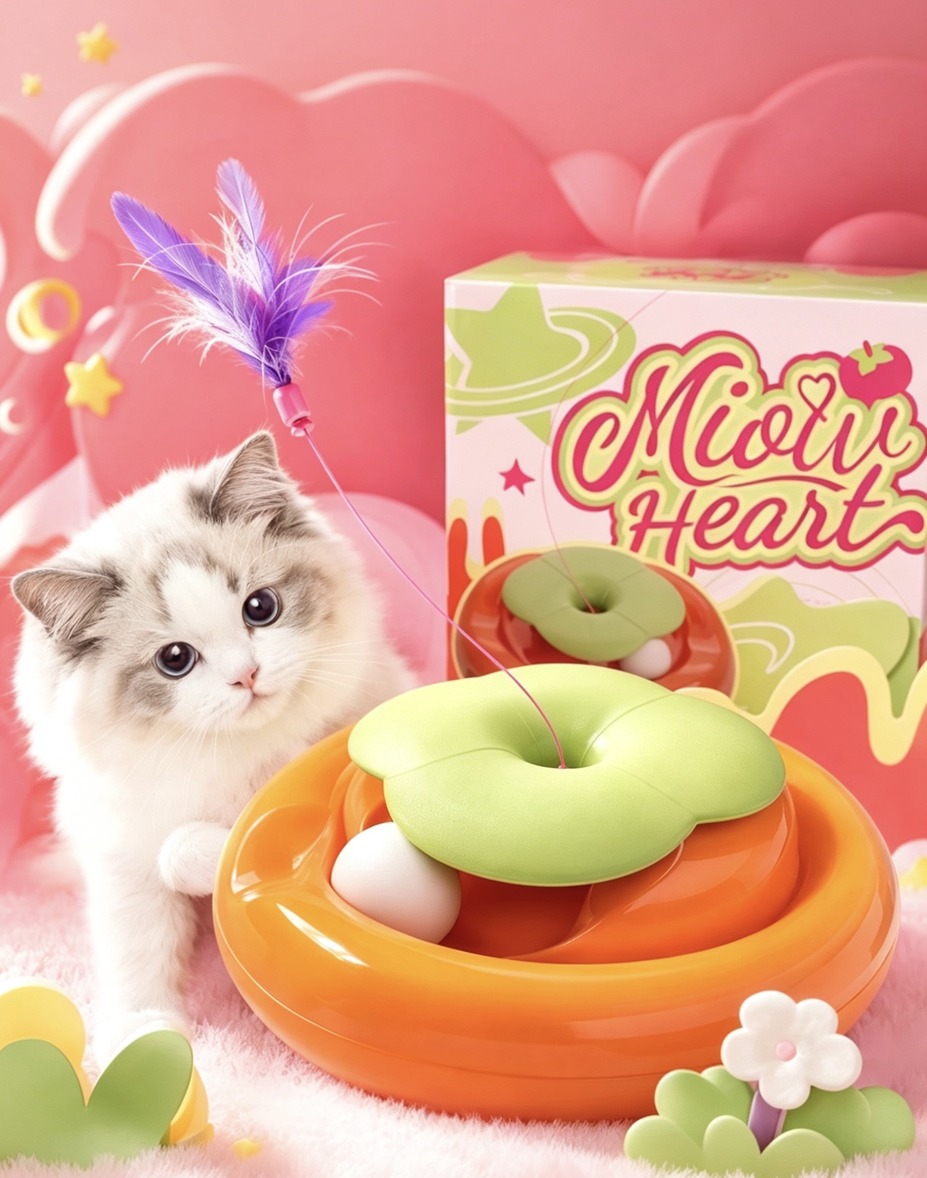 Xuan Die Cute Persimmon pet supplies, cat teaser, pet toys, cat and gardening supplies