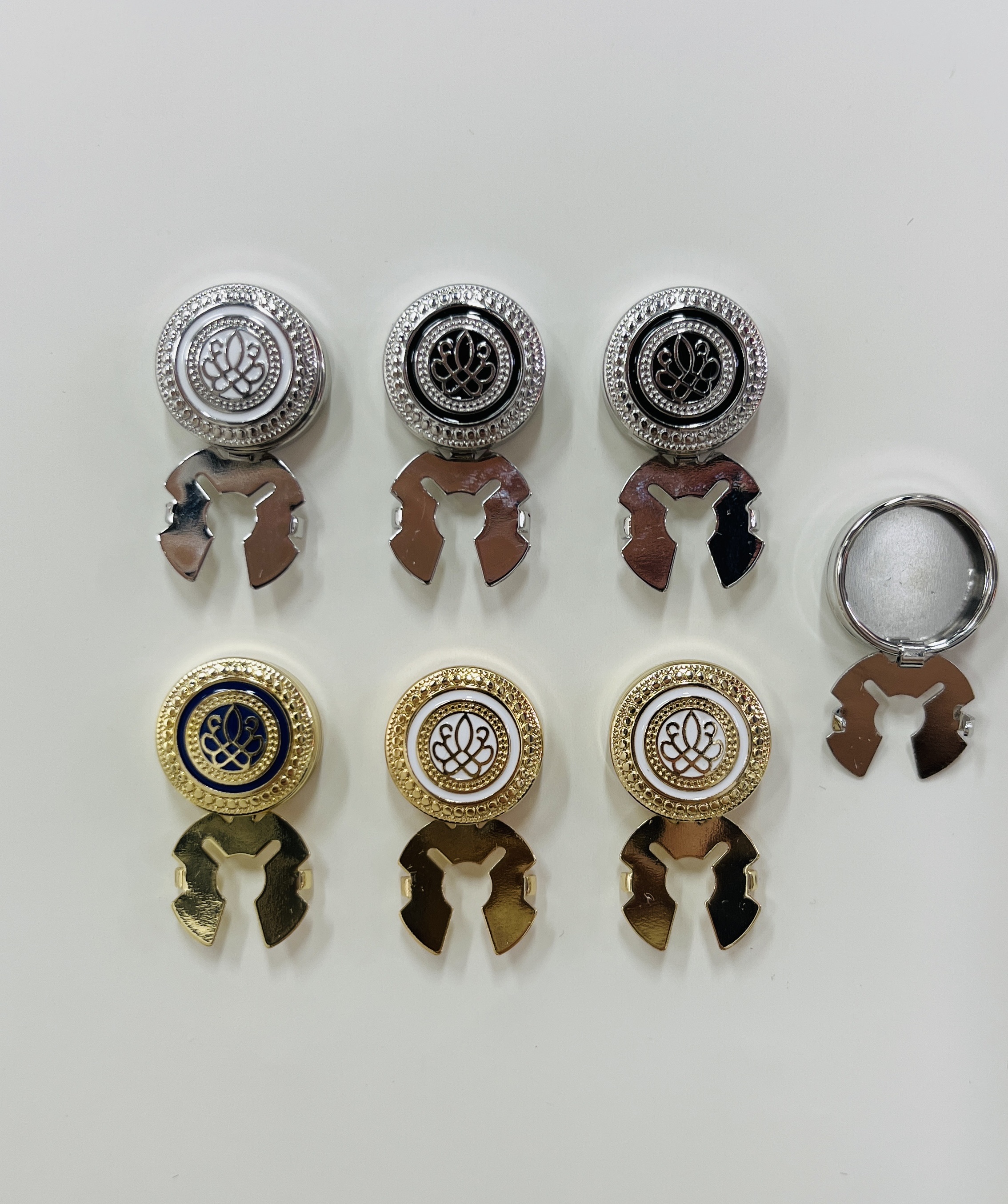 New French cufflink clothing shirt sleeve turtle button cross-border fashion design shirt collar button bottom support accessory Item Picture