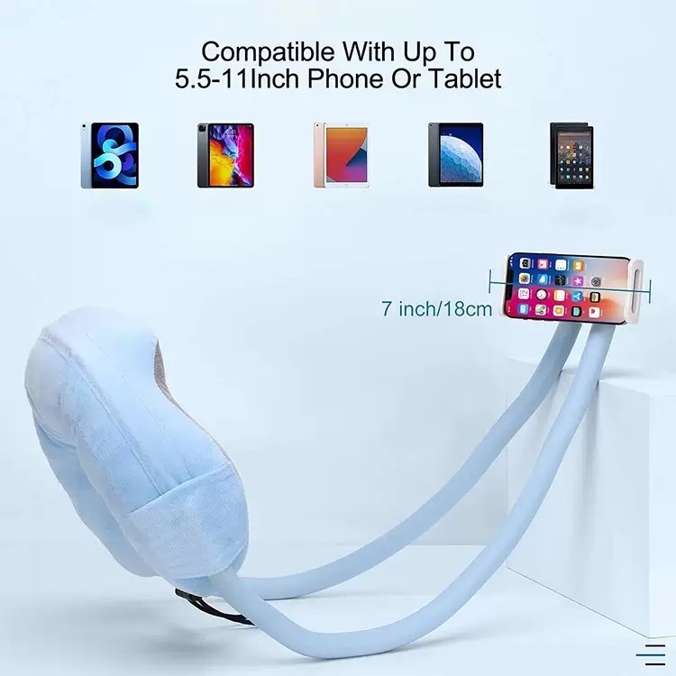 New lazy person's phone stand, U-shaped pillow, home nap pillow, shoulder and neck protection pillow, car neck hanging pillow, headrest Item Picture