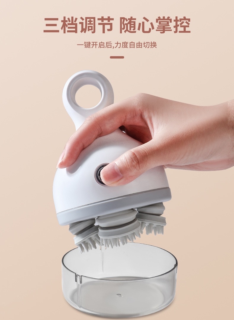 Cabeza meridiana masajeador wanking cat dragon grip electric scalp relax portátil mini cervical masajeador de amasado detail image 6