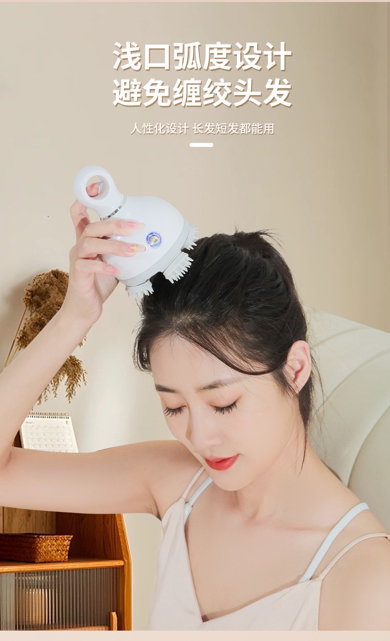Cabeza meridiana masajeador wanking cat dragon grip electric scalp relax portátil mini cervical masajeador de amasado detail image 5