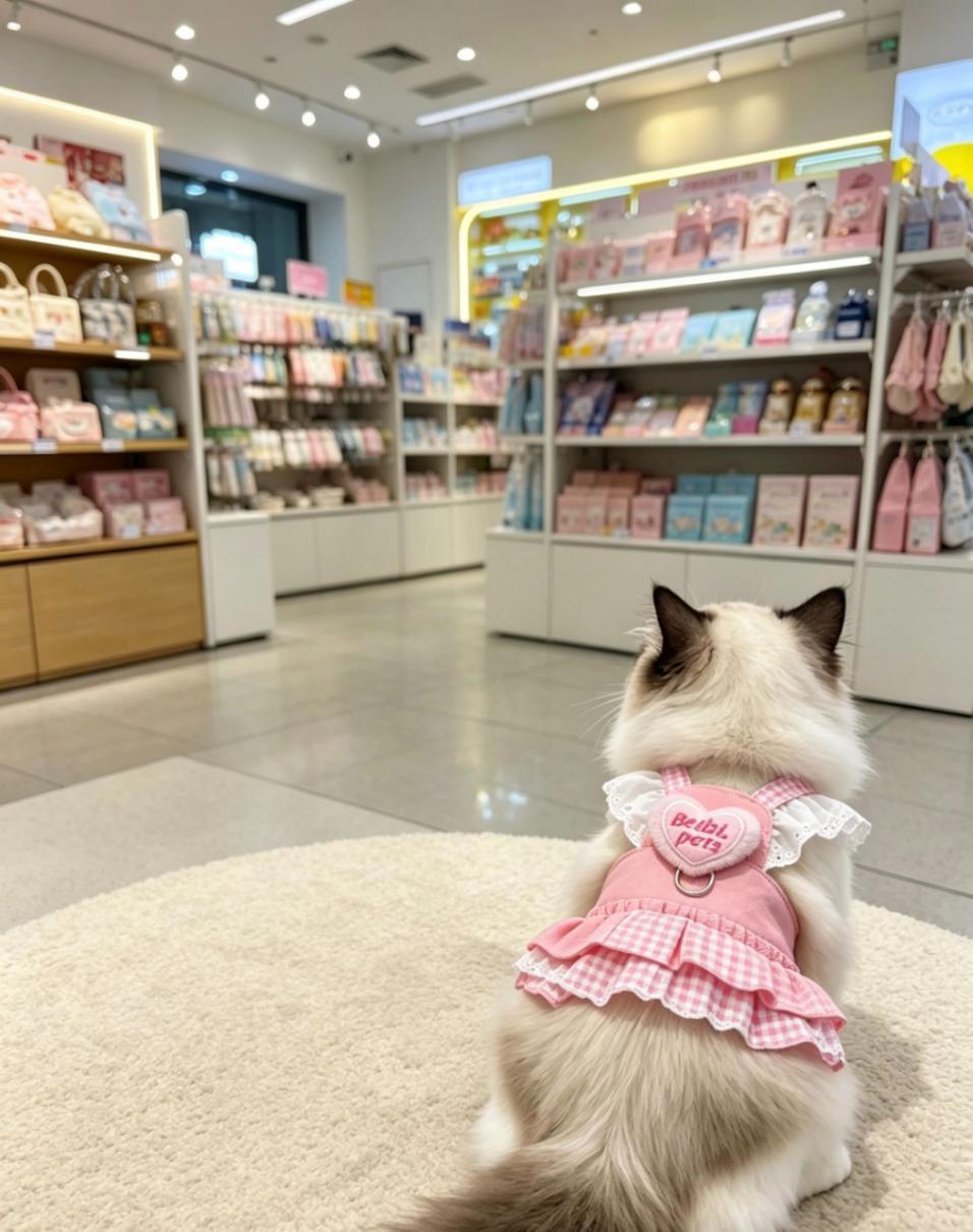 Sweet girl style lace pet-pulling dress, heart-shaped embroidered halter princess dress, suitable for pulling pets when going out Specification image