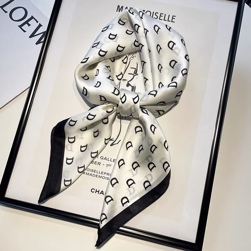 Silk scarf, silk scarf buckle, real silk scarf, custom-made real silk scarf for women detail image 6
