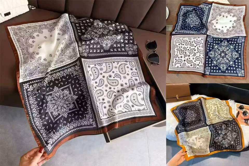 Silk scarves, silk scarf buttons, real silk scarves, custom-made silk scarves Specification image