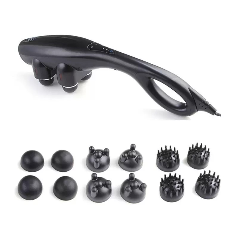 Cross-border multi-functional dolphin massage infrared massager, electric massage hammer, four-head factory direct supply, patting Item Picture