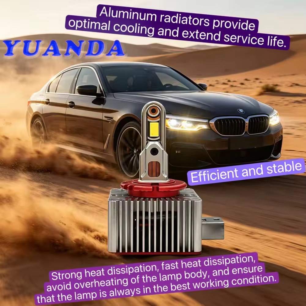 High-power 8-copper tube D series led car headlights d3s, d1s, xenon lamps d4s, hid high-brightness bulbs d8s detail image 4