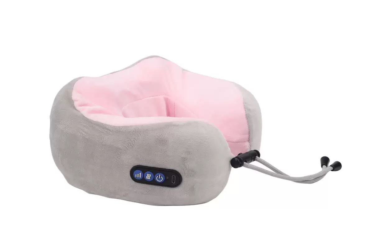 Almohada de masaje en forma de u masajeador cervical cervical lumbar almohada en forma portátil amasador eléctrico protector de cuello cuello cabeza al por mayor Item Picture