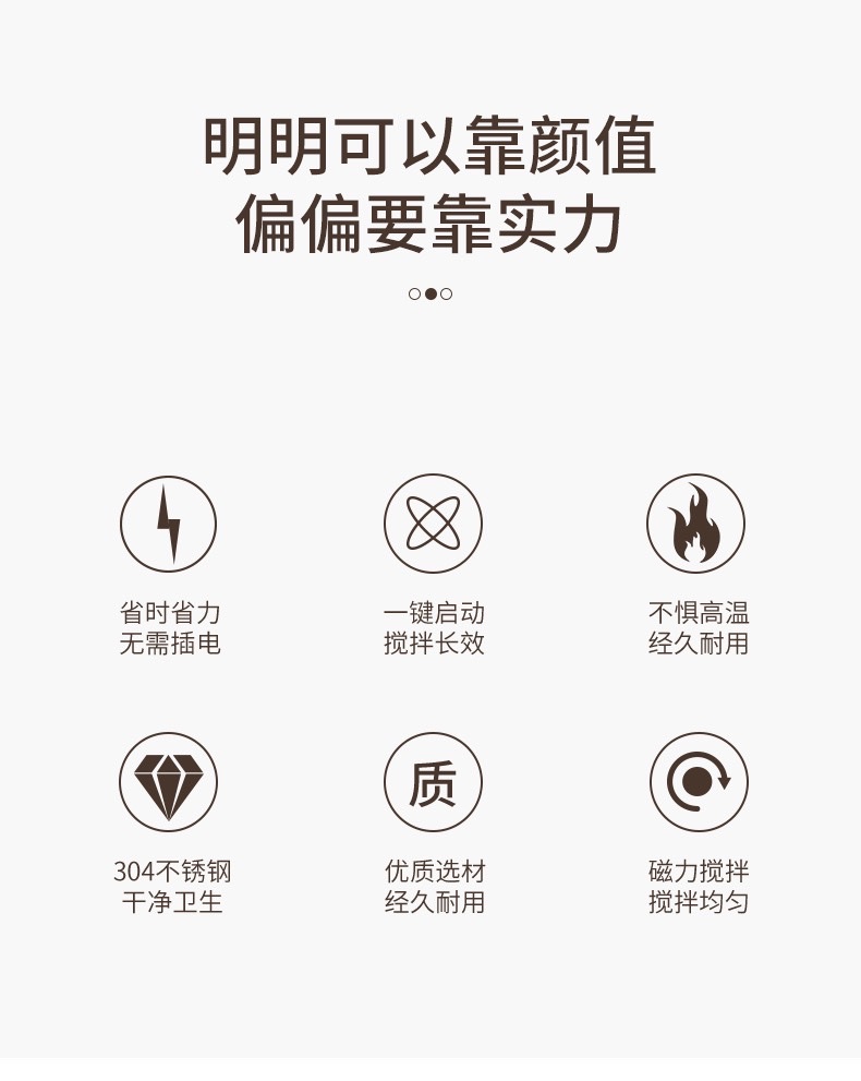 كأس فولاذ غير قابل للصدأ يعمل بالمغناطيس في مكتب اللياقة البدنية، detail image 3