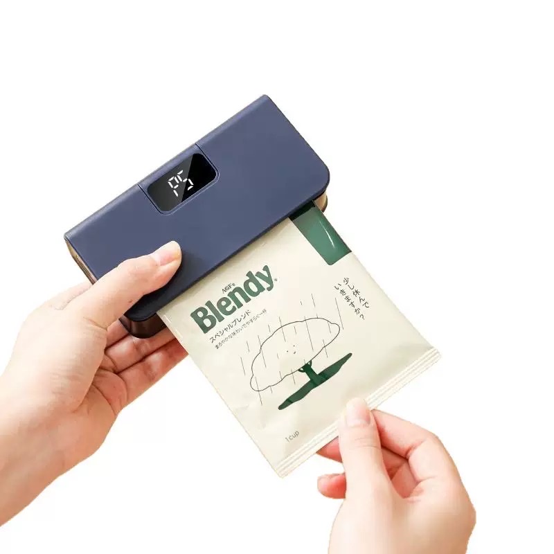 Mini sealing machine, portable snack sealing device, household food preservation sealing machine, LCD automatic sealing clamp, cross-border Item Picture