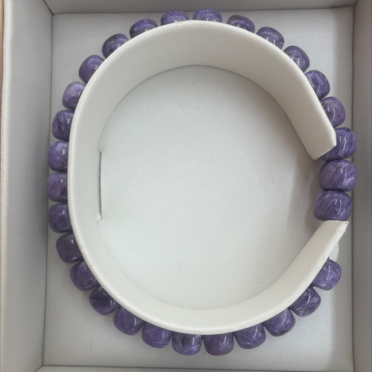 Purple dragon cristal mano brocheta