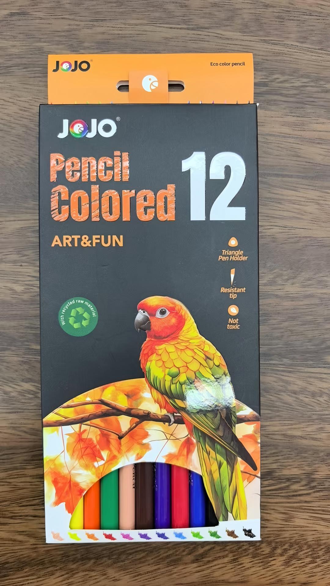 JOJO 12-color 24-color lead multi-color pencil set for sketching and drawing, customized creative drawing tools for students with pencils