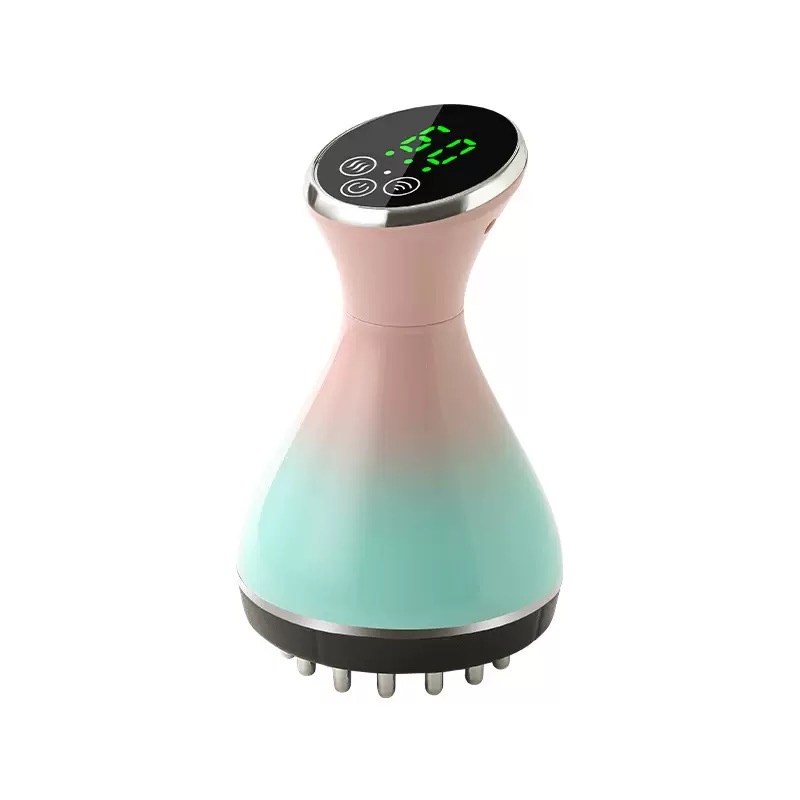 New cross-border micro-current meridian brush, electric hot compress, gua sha, abdominal massage, vibration and meridian unblocking device, home full-body massage details Picture