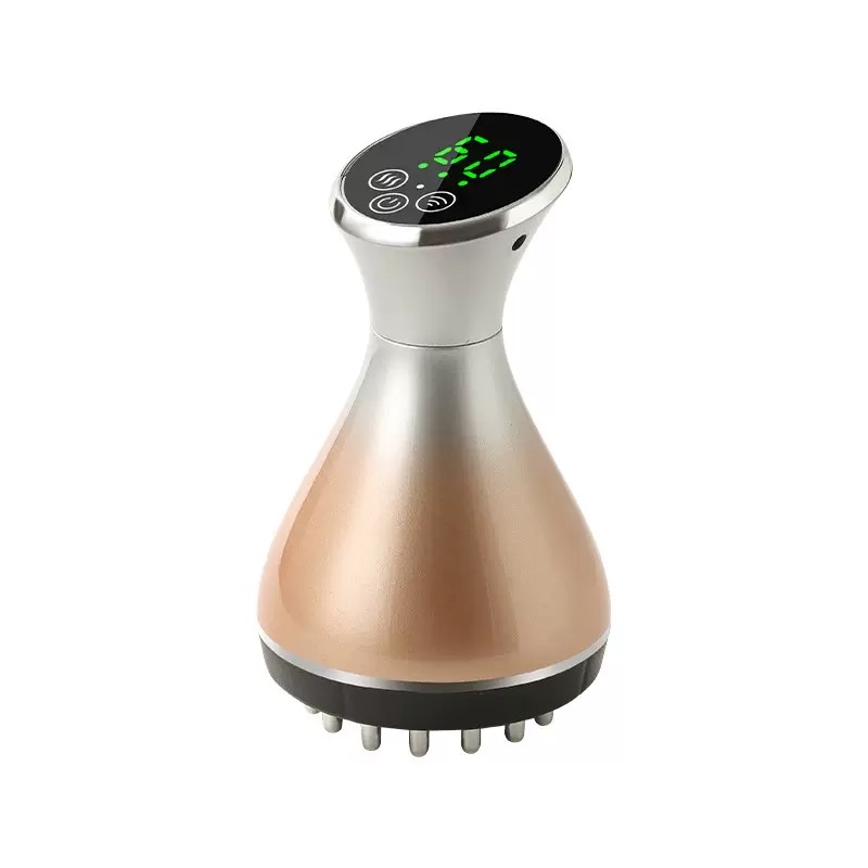 New cross-border micro-current meridian brush, electric hot compress, gua sha, abdominal massage, vibration and meridian unblocking device, home full-body massage Item Picture