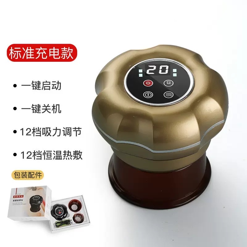 Ventosa de vacío gua sha instrumento de calefacción respiratoria eléctrica instrumento de masaje meridiano dragado aspiración gua sha fisioterapia eléctrica inteligente Application Scenario