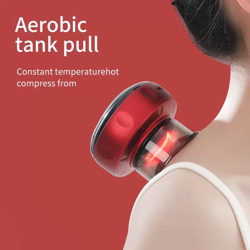 Vacuum cupping and gua sha instrument, intelligent electric breathing heating cupping device, meridian brush massage instrument, and sha suction instrument details Picture