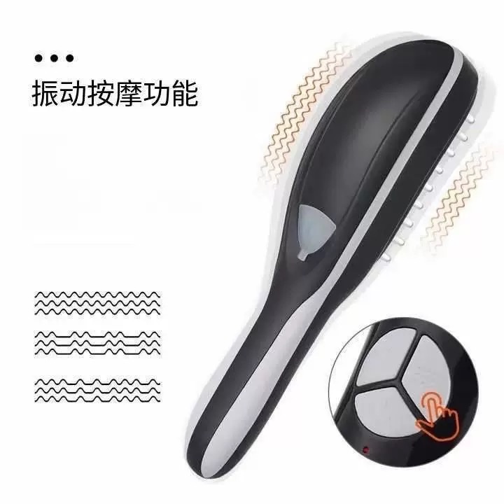 按摩梳红蓝光理疗梳子喷雾上药器头皮护理按摩仪负离子美发梳护发 Item Picture
