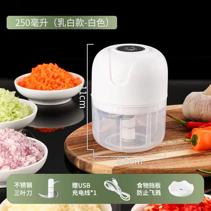 电动捣蒜器压蒜器辅食料理机无线迷你打蒜泥神器拉蒜跨境 Item Picture