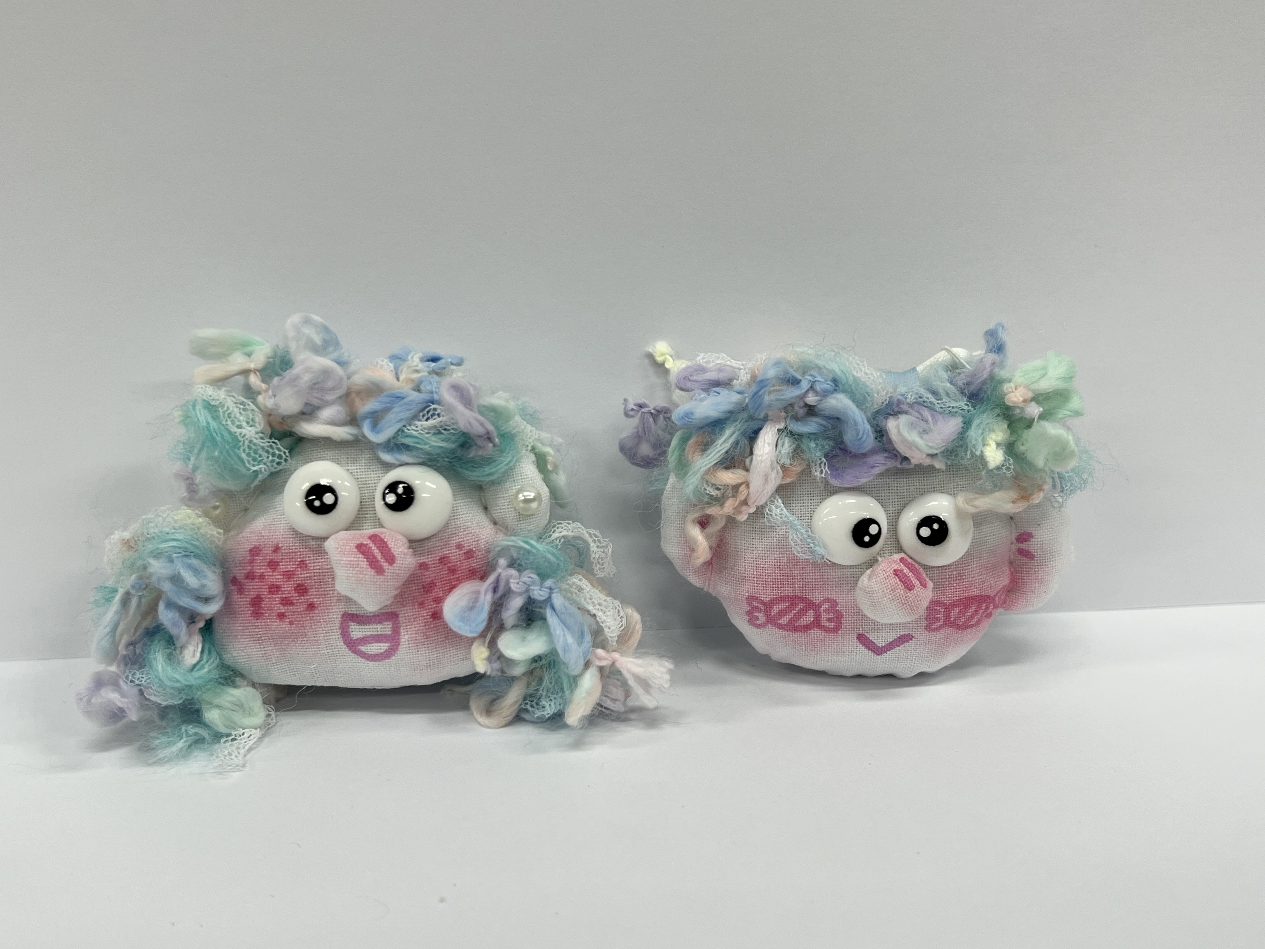 情侣款式蓝色系列丑萌冰箱贴
