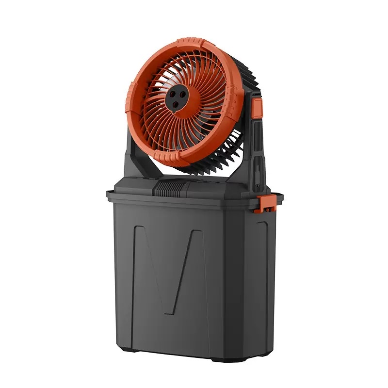 Cross-border portable outdoor fan, spray fan, rechargeable electric fan, ultra-long battery life 10L water tank, lithium battery fan