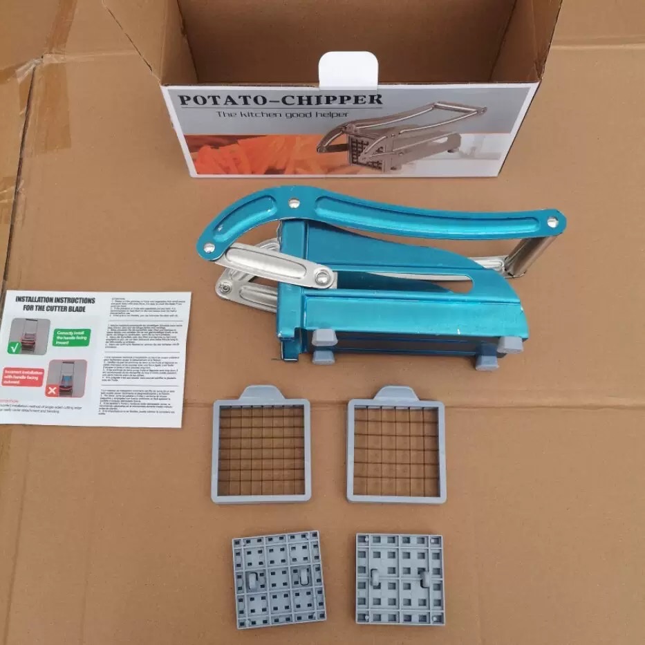 Cross-border potato slicer, multi-functional stainless steel cucumber slicer, household kitchen vegetable slicer, French fries machine Item Picture