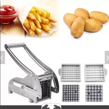 Cross-border potato slicer, multi-functional stainless steel cucumber slicer, household kitchen vegetable slicer, French fries machine details Picture
