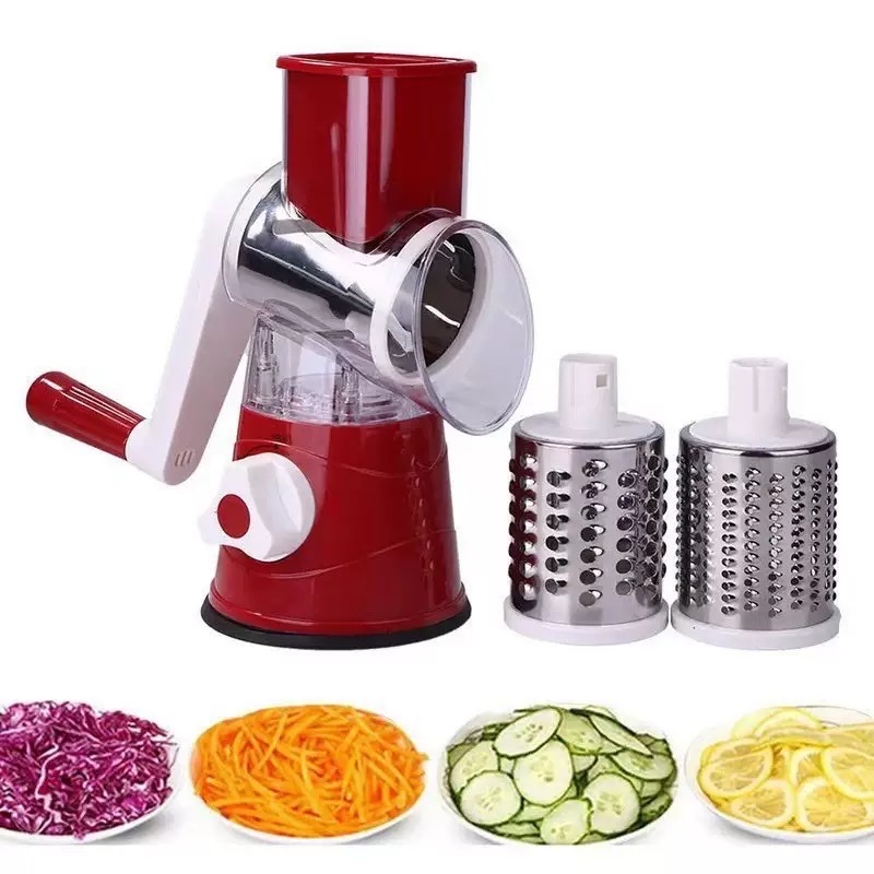 Multi-functional vegetable cutter, hand-cranked drum vegetable cutter, slicer, kitchen wonder, potato shreds cutter, grater
