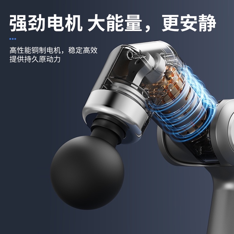 Cross-border new product: Electric fascia gun, foldable and extendable massage hammer, professional-grade deep relaxation muscle massager