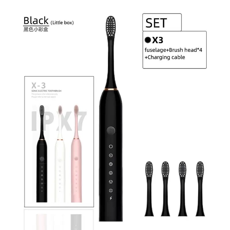 Cross-border electric toothbrush charging model, suitable for adults and children, soft bristle brush, home and outdoor portable toothbrush set detail image 2