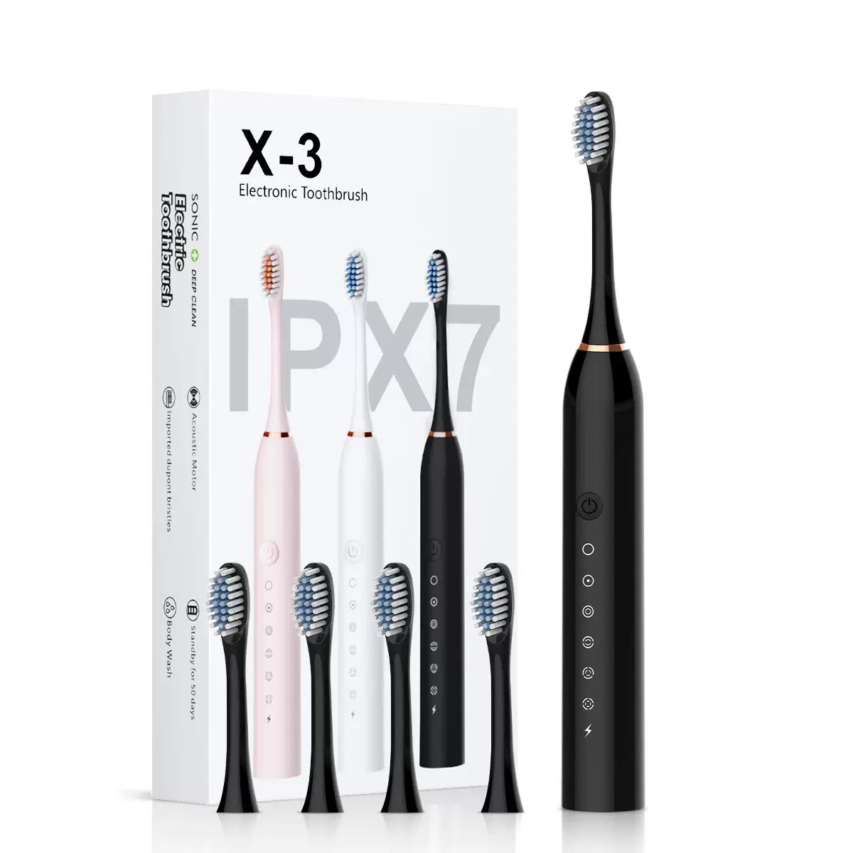 Cross-border electric toothbrush charging model, suitable for adults and children, soft bristle brush, home and outdoor portable toothbrush set Item Picture