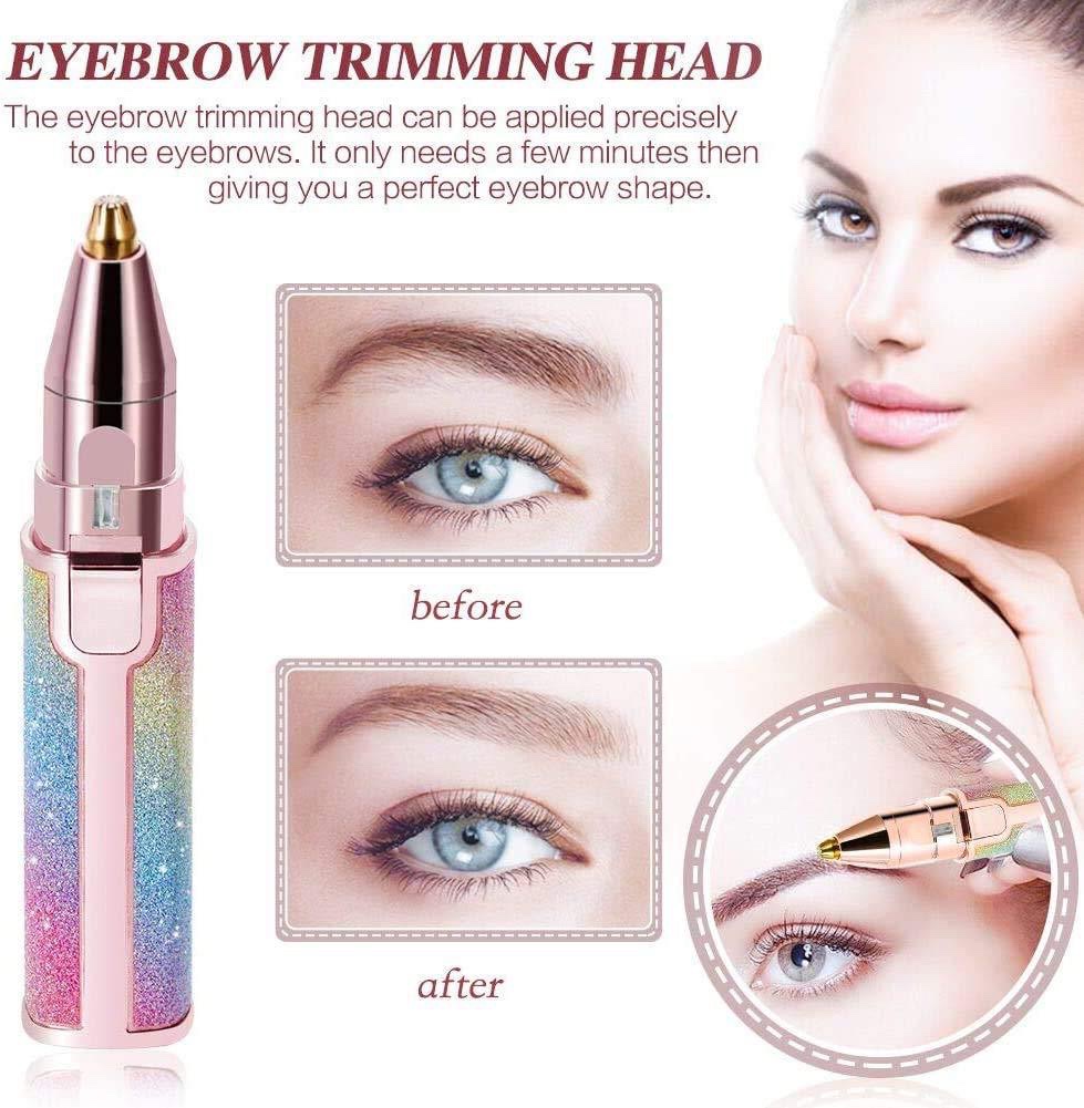 Afeitador de lápiz labial cortador de cejas eléctrico lady depilador recargable mini afeitador removedor de pelo detail image 2