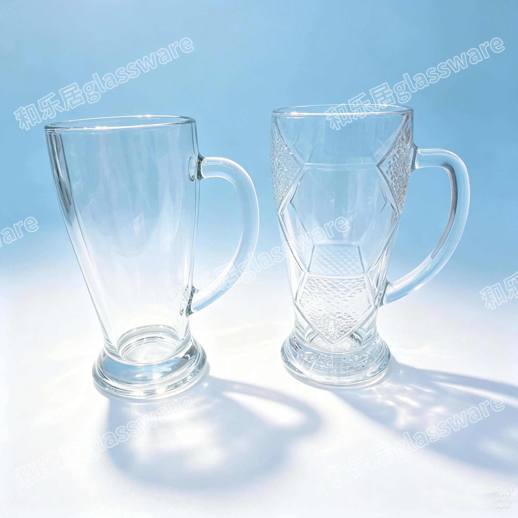 Glass football cup detail image 5