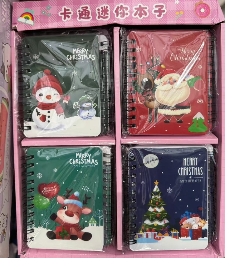 Caja de regalo set de navidad A7 navidad coil notebook portátil de bolsillo 36 en una caja