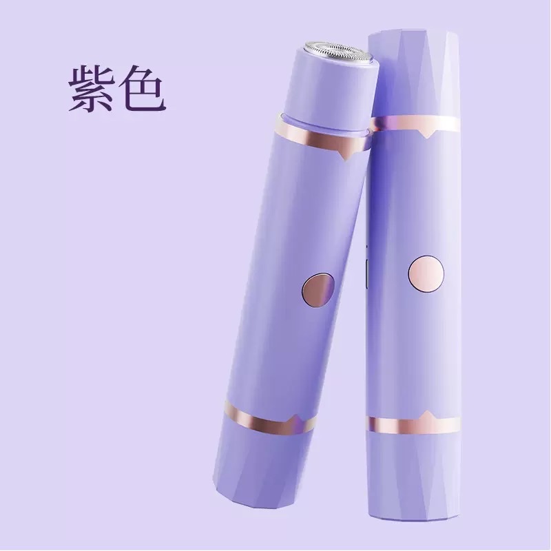 Cross border doble cabeza depilador lady electric shave body trimmer scraper depilador portátil