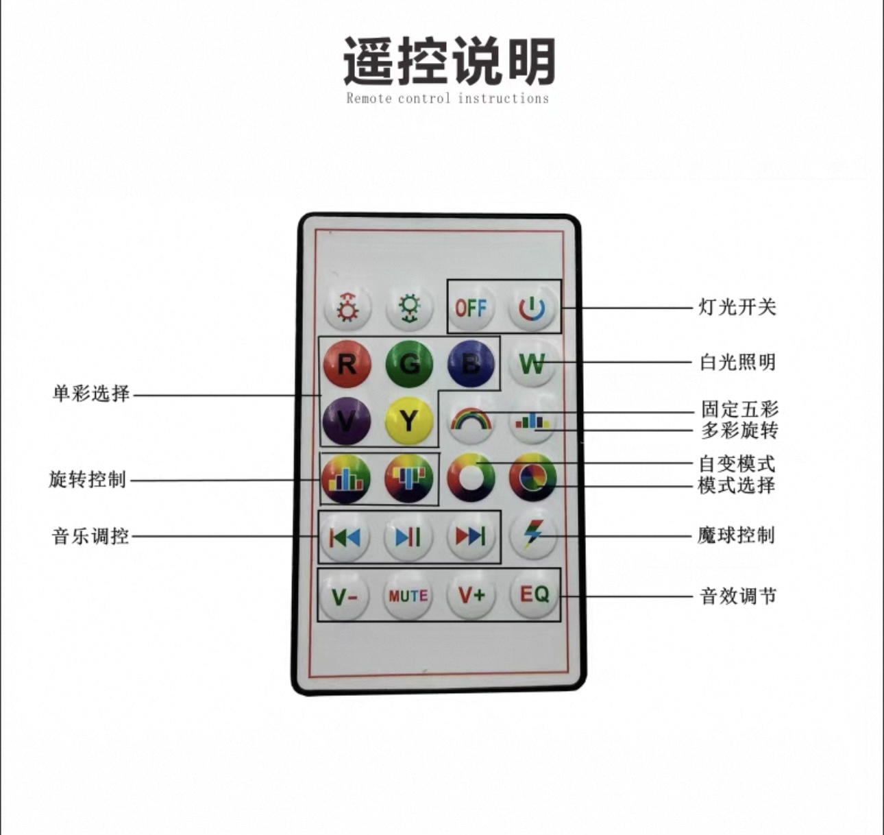 Bluetooth speaker, magic ball, UFO light, home bar, KTV, disco, Internet celebrity atmosphere, remote control, seven-color music bulb details Picture
