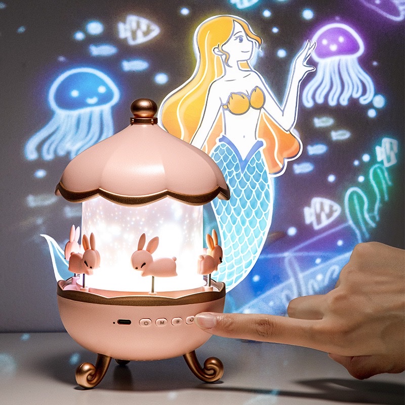 Estrella luz proyector regalo creativo niñas niños bluetooth caja de música regalo de cumpleaños atmósfera pequeña luz de la noche