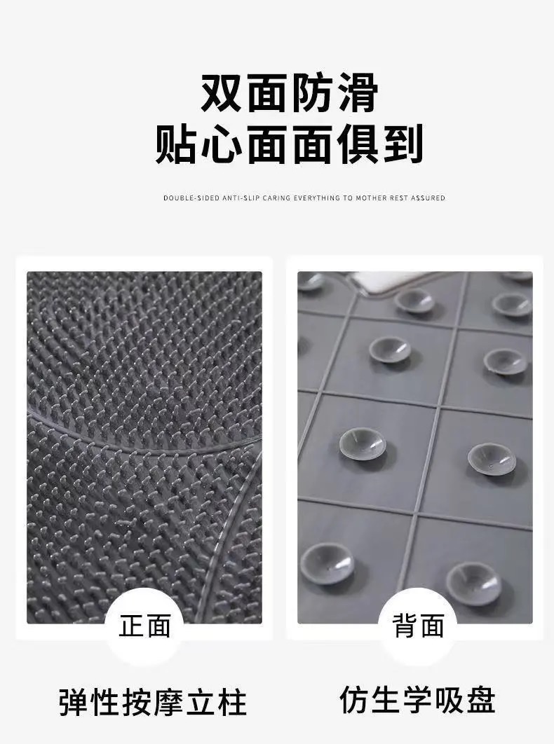Foot rubbing wonder, bathroom foot rubbing mat, anti-slip and water-draining massage foot mat, home bathroom anti-drop and exfoliating floor mat, bathroom mat detail image 7