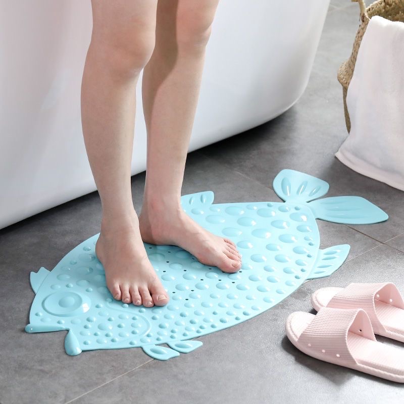 New anti-slip fish-shaped bathroom mat, comfortable bathroom, anti-slip suction cup, anti-slip floor mat detail image 2