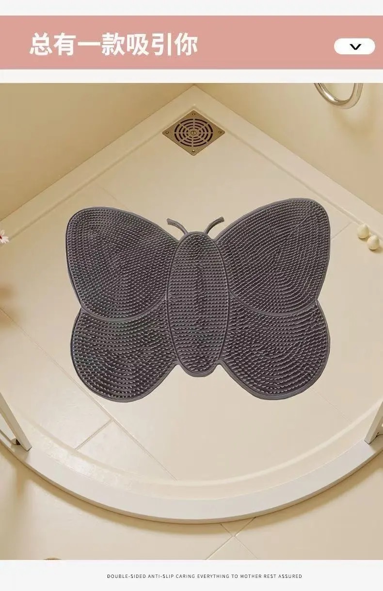 Foot rubbing wonder, bathroom foot rubbing mat, anti-slip and water-draining massage foot mat, home bathroom anti-drop and exfoliating floor mat, bathroom mat details Picture