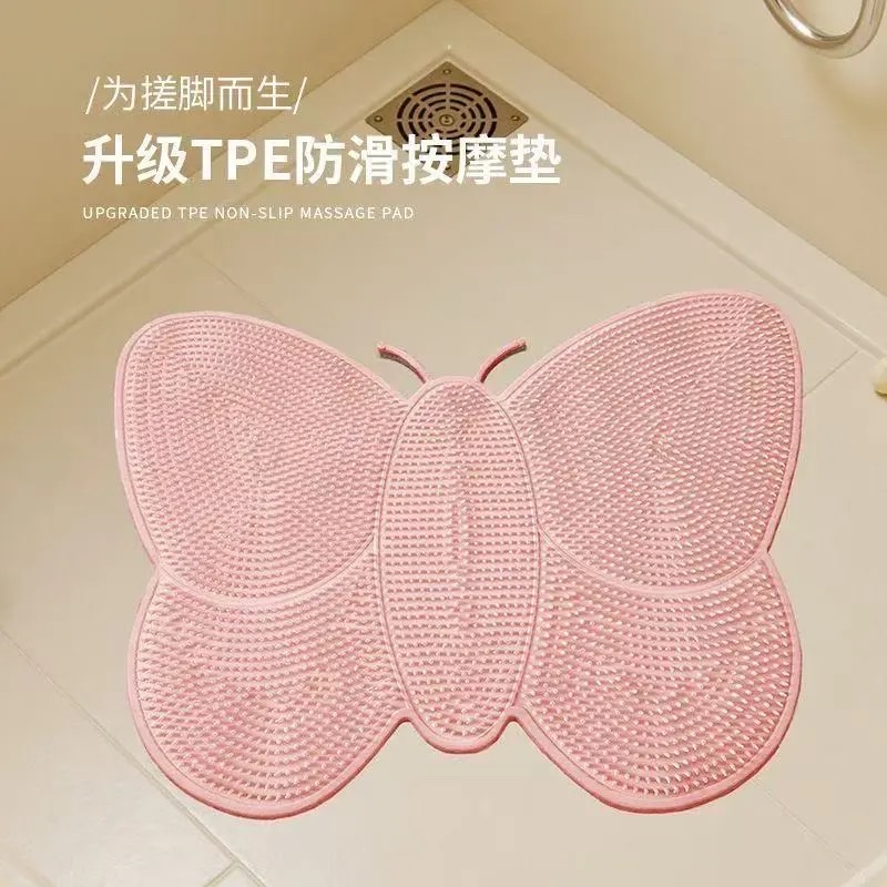 Foot rubbing wonder, bathroom foot rubbing mat, anti-slip and water-draining massage foot mat, home bathroom anti-drop and exfoliating floor mat, bathroom mat detail image 2