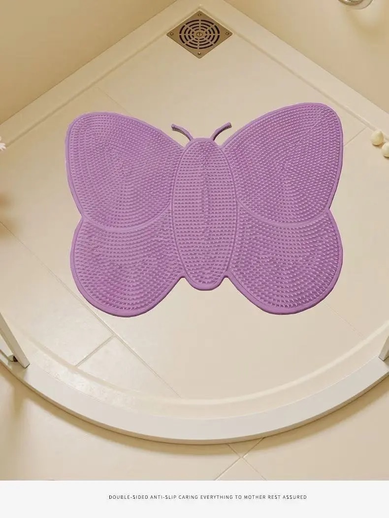 Foot rubbing wonder, bathroom foot rubbing mat, anti-slip and water-draining massage foot mat, home bathroom anti-drop and exfoliating floor mat, bathroom mat Application Scenario