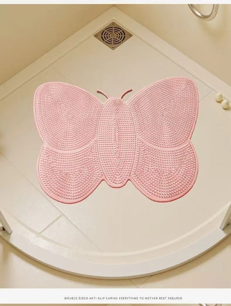 Foot rubbing wonder, bathroom foot rubbing mat, anti-slip and water-draining massage foot mat, home bathroom anti-drop and exfoliating floor mat, bathroom mat Specification image