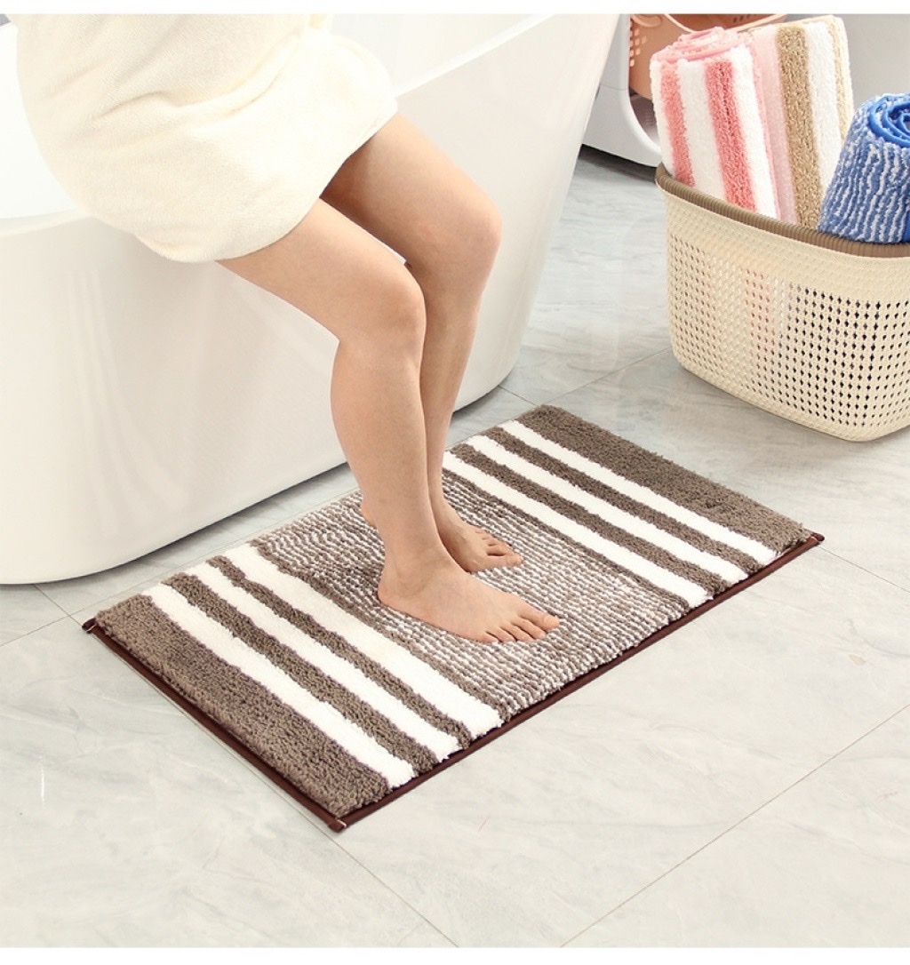Thickened high-plush floor MATS, bathroom anti-slip MATS, kitchen and bathroom entrance absorbent floor MATS, carpets detail image 10